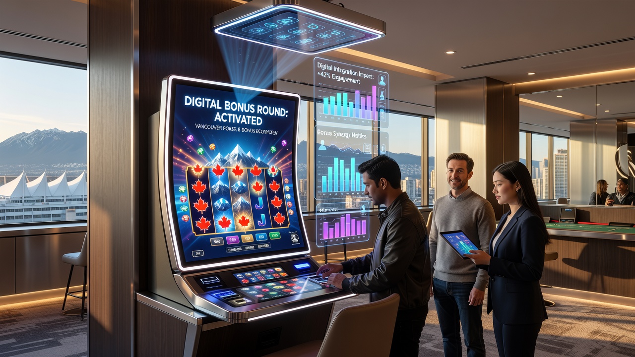 Analytics dashboard showing integrated slot and poker data in Vancouver